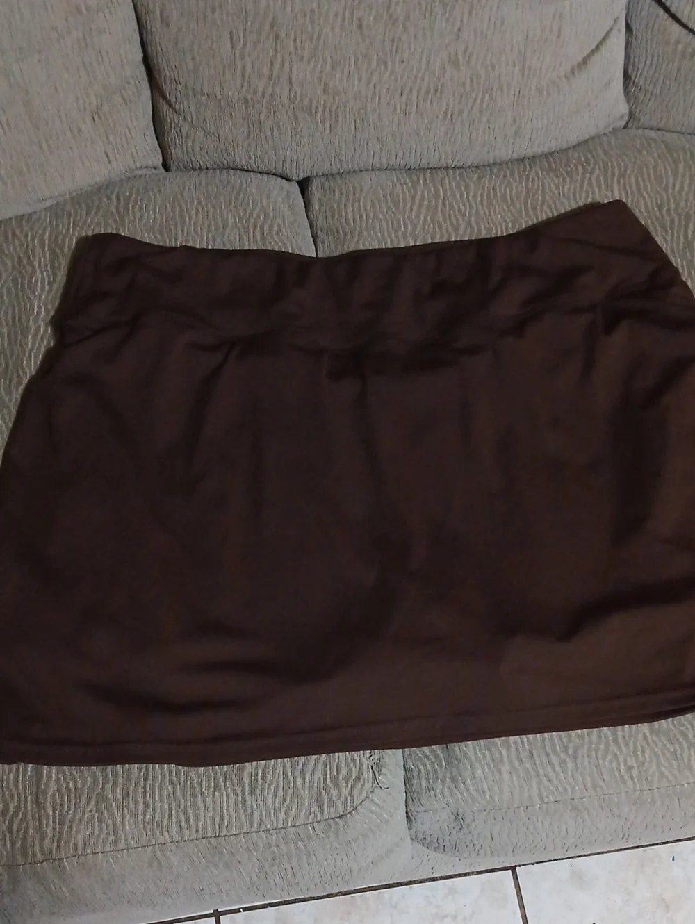 Classic Brown Mini Skort - Casual Everyday Style